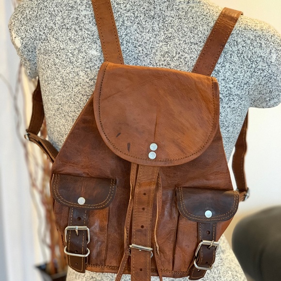 Mini Leather Backpack - Picture 2 of 8